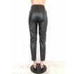 Womens PU Leggings Full Length Winter Slim Faux Leather Pants Warm Trousers