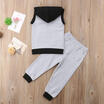 Newborn Infant Baby Boy Summer Clothes Outfits Hooded Hoodie Tops Long Pants Set