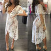 Women Summer Lace Crochet Bikini Cover Up Swimwear Bathing Suit Beach Dress Tops