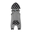 AU Newborn Baby Boys Summer Clothes Hooded Tops Romper Bodysuit Jumpsuit Outfits