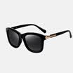 TANS San &39s female sunglasses retro frame polarized sunglasses sunglasses 1016 black