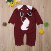 Newborn Baby Boy Girl Infant Hooded Romper Bodysuit Jumpsuit Fox Clothes Outfits