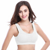 Jingdong supermarket Yu Zhaolin no trace no steel lace sports bra sleep comfortable no tie Bra underwear yoga running vest bra white M