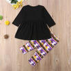 Toddler Kids Baby Girl Spider Top Dress Long Pants Leggings Outfits Set Clothes