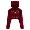 Plus Size Womens Hoodies Sweatshirt Ladies Girls Hooded Tops Jumper Pullover UK