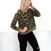 Womens Long Sleeve Leopard Pint Top ladies Fashion Casual Blouse Pullover Shirt