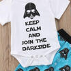 Newborn Infant Baby Boy Star Wars Cotton Romper Top Pants Outfits Clothes Summer