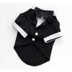 Cute Pet Dog Cat Clothing Prince Wedding Suit Tuxedo Bow Tie Puppy Clothes S-2XL