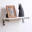 Meidasi shelves Symphony shelf set combination living room balcony simple shelves flower shelf 80x25cm white