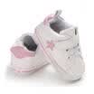 Kids Baby Unisex Crib Shoes Lace up Soft Sole Comfort PU Casual Prewalker Shoes