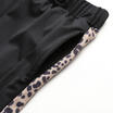US Womens Leopard Casual Drawstring Elastic Long Pants Ladies Pencil Trousers