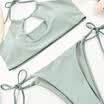 Sexy Women Bikini Set Padded Bra Push-up Swimwear Sunbathed Swimsuit Beachwear
