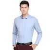 Red Beans Hodo Men Business Dress Up Simple Pure Slim Men Long Sleeve Shirt B05 Blue 40