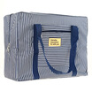 Jingtang Travel bag baggage clothing finishing bag Oxford cloth waterproof bag blue stripes trumpet