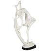 Flower set ballet girl handicrafts dancing girl home decorations European style simple style living room ornaments creative birthday gift girlfriend send herself honey HS16K01W white