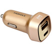 MOMAX car charger car charger Type-c usb car charger dual-port usb car charger car cigarette lighter head 54A mobile phone car filled champagne gold