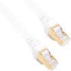 Sanba SANBAO CAT-750W seven class of pure copper-plated double-shielded flat cable white 5M