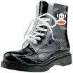 PaulFrank big mouth monkey rain boots fashion boots in the tube Martin water shoes PF1005 black 40