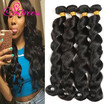 Top Malaysian Virgin Hair Loose Wave 7A Unprocessed Virgin Malaysian Hair 4 Bundles Wavy Human Hair Weave 8-30inches On Line