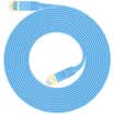 Shanze SAMZHE CAT-708B seven CAT7 class flat cable galvanized shielded twisted pair network cable computer network jumper 7 category finished cable blue 8 meters