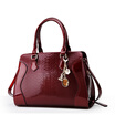 Gold fox FOXER relief type serpentine elegant female bag leather hand messenger bag 926012F1A black