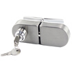 Yuhuaze glass door lock double open glass lock door lock trumpet stainless steel security door lock key lock