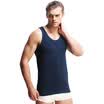 Jingdong Supermarket Hengyuan Xiang Vest Men&39s elastic cotton Slimming shirt sports sweat pearl blue 2 pieces installed 180105