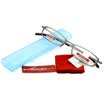 Sunset red reading glasses men&women general high elastic comfort stainless steel glasses HD plus hard resin lenses AX3101 150 degrees