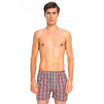 Three guns men &39s cotton Arrow pants cotton yarn - dyed home leisure men&39 s shorts red&blue grid XL