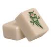 Chung Xin fine melamine resin mahjong hand hand rub mahjong 42mm ivory yellow