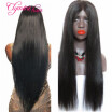 Clymene Hair Long Human Hair Full Lace Wigs Straight Unprocessed Glueless Full lace Brazilian Wigs For Black Women