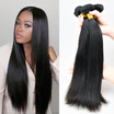 Mink Brazilian Virgin Hair Straight 3 Bundle Deals Unprocessed Virgin Brazilian Straight Hair Extension 7A Remy Human Hair Weave