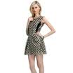 MAOOE Europe&the United States black gold lace leaves embroidery dress M101 M