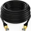 Shanze SAMZHE CAT-715H Engineering Grade 7 CAT7 Class Copper Plating Double Shield High Speed ​​Network Jumper 7 Type Finished Cable Network Cable Black 15m