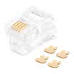 Pie Erke grams PowerSync ACPTA64NPA 6P4C phone crystal head one-piece single-row gold-plated 3U &39