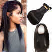 Hot 360 Frontal Band With Bundles Straight Malaysian Virgin Hair With Frontal Closure Cheap 360 Lace Frontal With Hair Bundles
