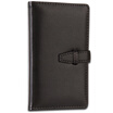 Effective deli 3336 simple buckle leather skin notepad 48K 98 pages black