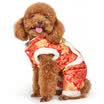 Huapeng Pet hoopet dog clothes autumn&winter puppies than bear VIP teddy clothes double thick four feet Tangzhuang red S
