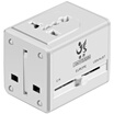 JAVA JAYSON global conversion socket multi-function conversion plug abroad travel power converter universal conversion plug dual USB power charger white