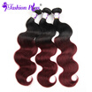 1B99J 3Bundles Brazilian Virgin Hair Body Wave Ombre Brazilian Hair Ombre Human Hair Brazilian Virgin Hair Ombre Hair Extensions