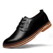 Precentor Men&39s Leather Shoes Business Casual Shoes Men&39s England Band Low Low Board Shoes Male 5588 Black 41