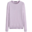 Semir Women&39s round neck collar simple solid color sweater sweater shirt shirt tide 19316070427 purple tone L
