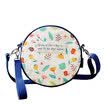 Flowers princess spring miss cute little bag Messenger bag original design fresh printing bag 1503X001 blue