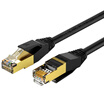 Wins shengwei LC-7030G flame retardant plus seven types of cable Cat7 class oxygen-free copper twisted pair 3 meters black 10G finished high-speed computer broadband cable