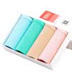 Antarctic Nanjiren ladies underwear 4 cotton sexy casualties underwear mixed color gift box stylish&comfortable breathable buttocks simple color briefs NF13X20052-4 L