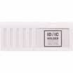 Deli 33381 Slide card holder work permit employee card horizontal six loaded white