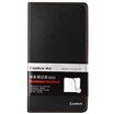 COMIX A6 74 simple series leather notebook notepad diary black office stationery C4614