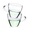 Jingdong supermarket heisou 150ml heat-resistant glass cups home office tea cups men&women tea tea cup two loaded KC-39