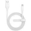 Mimi MOMAX MFI certification Apple noodle data charging line line of light white 1 m for iPhone7 6 6s plus 5s SE mobile phone ipad