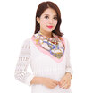 Jingdong supermarket one meter painting yarn yimihuasha No 24 silk silk crepe satin small square scarf professional women